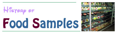 History of food samples in Japan